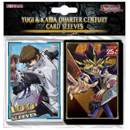 Yu-Gi-Oh! TRADING CARD GAME Yugi & Kaiba Quarter Century - Протектори за карти (2 x 50 бр.)