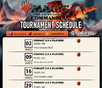 Hobby Games Magic: The Gathering Турнири Септември 2026
