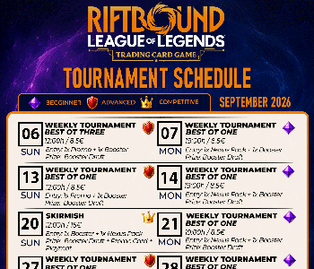 Hobby Games Riftbound: League of Legends TCG Турнири Септември 2026