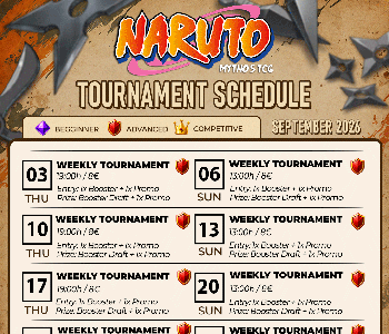 Hobby Games Naruto Mythos TCG Турнири Септември 2026