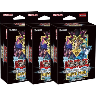 HOBBY COMBO: 3 X " Yu-Gi-Oh " TCG Movie Pack - Dark Side of Dimensions - SECRET EDITION (3 Пакета)