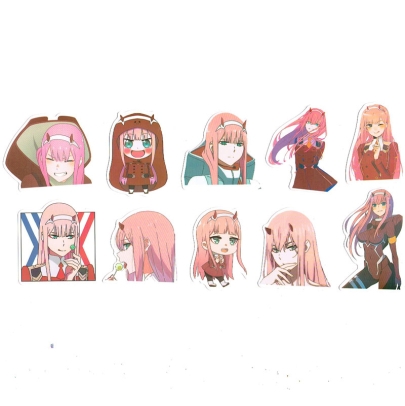 Darling in the Franxx Sticker Pack - 10pcs - Zero Two