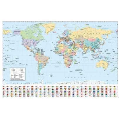 Harper Collins: Голям Плакат - World Map 21