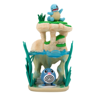 PRE-ORDER: Pokémon Environment Комплект Фигурки -  Shoreside Lake & Poliwag & Squirtle 
