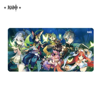 Genshin Impact Twin Stars on Floral Sea: Подложка за игра/Mousepad - The Morn a Thousand Roses Brings