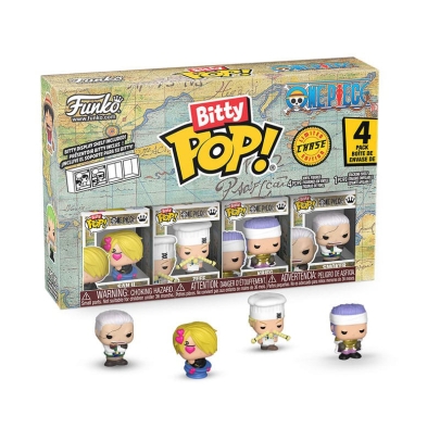 One Piece Bitty POP! Mystery Box Комплект Фигурки - Sanji, Zeff, Krieg + Chase