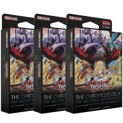 HOBBY COMBO: 3 X  Yu-Gi-Oh! TCG - The Chronicles Deck: The Fallen & The Virtuous