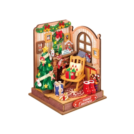 Robotime DIY Модел за Сглобяване - Christmas Fireplace