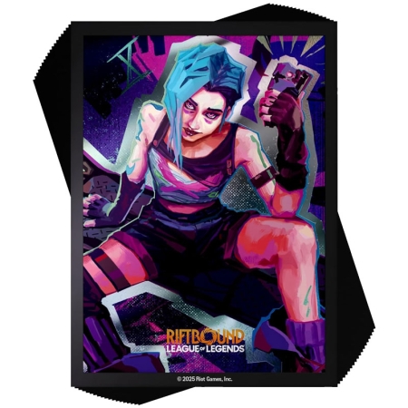 Riftbound: League of Legends - Протектор за карти Стандартни - Origins Jinx Art 100 броя