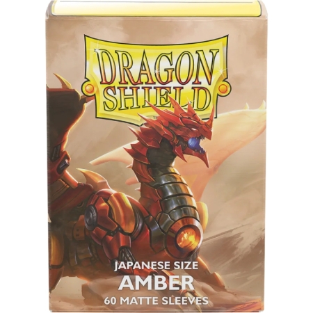 Dragon Shield Малки Протектори за карти 60 броя Dual Матирани - Amber