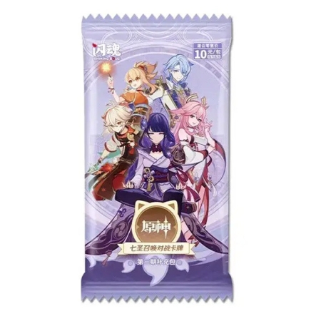PRE-ORDER: Genshin Impact: Trading Card Game Бустер Пакет Series 3 - Chinese Version
