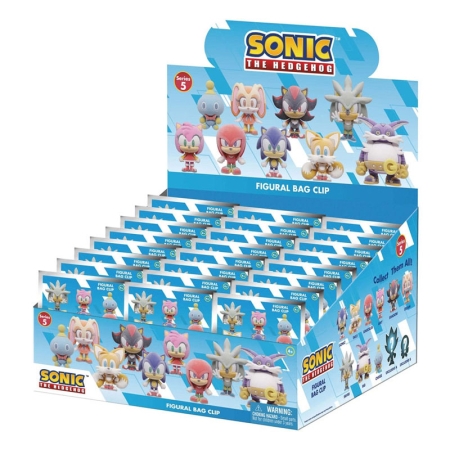 Sonic the Hedgehog PVC Bag Clips Flocking Series 5 