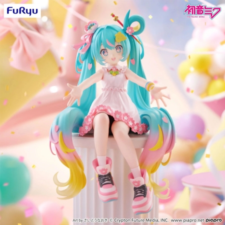PRE-ORDER: Hatsune Miku Noodle Stopper PVC Statue Hatsune Miku 10th Anniversary 14 cm