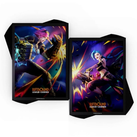 Riftbound: League of Legends Sleeves Standard Size - Vendetta - Jinx vs Vi (100 Sleeves)