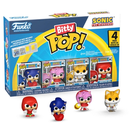 Sonic The Hedgehog Bitty POP! Bitty Set - Sonic, Amy, Tails, Knuckles