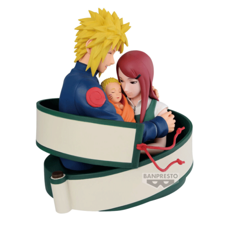 Naruto 72 Series Figure - Minato, Naruto & Kushina 13cm