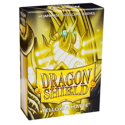 Dragon Shield Малки Протектори за карти 60 броя Матирани - Жълти
