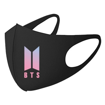 BTS:  Protective / Cover Black Mask - Logo
