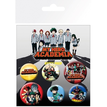My Hero Academia Pin Badges 6-Pack