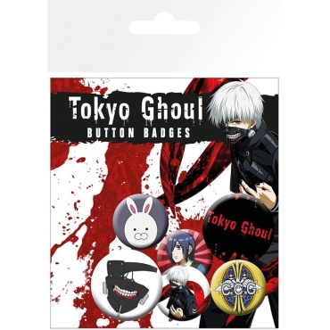 Tokyo Ghoul Pin Badges 6-Pack