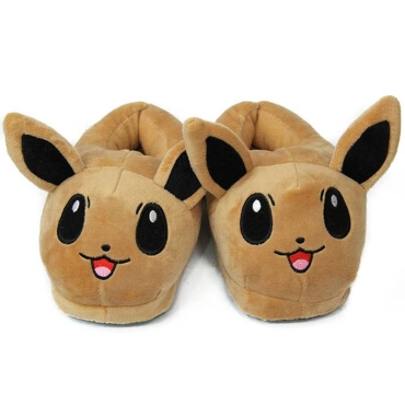 HOBBY COMBO: Kid Size Plush Slippers  - Eevee + Pikachu & Eevee Poké Ball Collection
