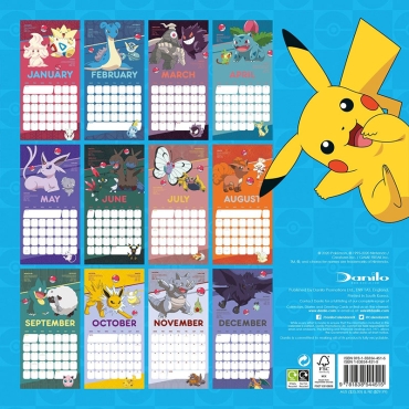 Pokémon Calendar 2021