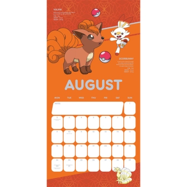 Pokémon Calendar 2021