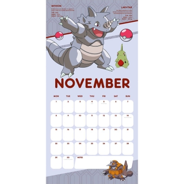 Pokémon Calendar 2021