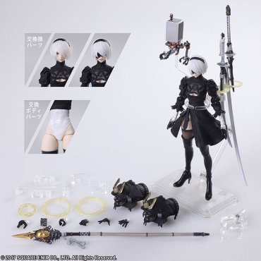 NieR: Automata BRING ARTS Екшън Фигурка - 2B