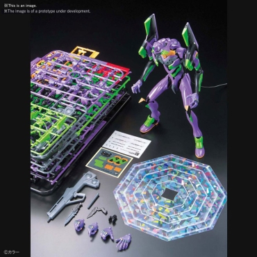 Neon Genesis Evangelion EVA-01 Test Type LMHG (New Theatrical Edition) 1/144 Colored Plastic Model Kit Bandai