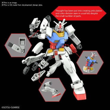 (EG) Gundam Model Kit Екшън Фигурка - RX-78-2 1/144