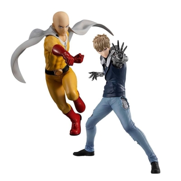 HOBBY COMBO: Pop Up Parade One Punch Man Collectible Figure - Genos +  One Punch Man Collectible Figure - Saitama