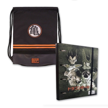HOBBY COMBO: Dragon Ball Binder Evil + Dragon Ball Gym Bag Kame Symbol