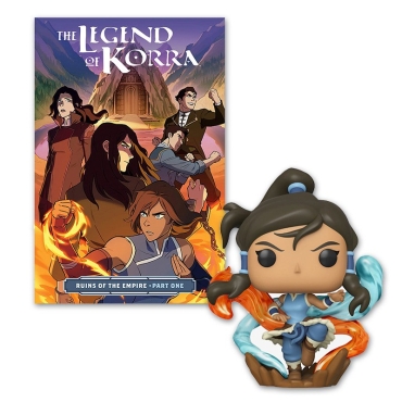 HOBBY COMBO: The Legend of Korra POP! Animation Vinyl Figure Korra 9 cm + Comics: The Legend of Korra Ruins of the Empire Part 1
