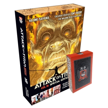 Manga: Attack on Titan 16 Manga Special Edition with Playing Cards