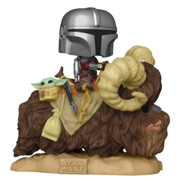 Star Wars The Mandalorian POP Vinyl Голяма Колекционерска Фигурка -  The Mandalorian with Child on Bantha