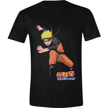Naruto Shippuden Тениска - Uzumaki Naruto Running