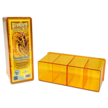 Dragon Shield Кутия за съхранение с 4 отделения - Жълта