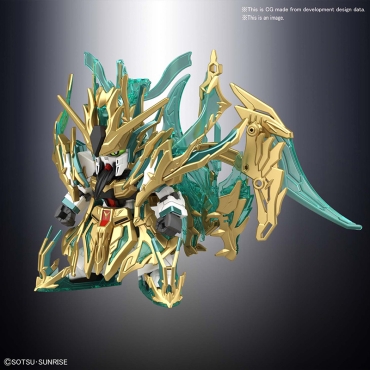 (SD) Gundam Model Kit Екшън Фигурка - Sangoku Soketsuden Sheng Guan Yu Yun Chang Gundam 1/144