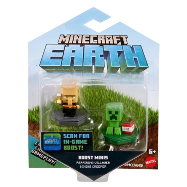 Minecraft Earth Комплект Фигурки  - Creeper TNT & Villager