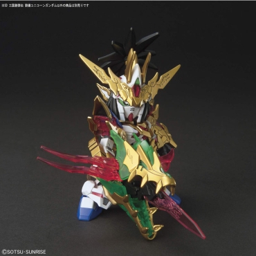 (SD) Gundam Model Kit Екшън Фигурка - Sangoku Soketsuden Liu Bei Unicorn Gundam 1/144