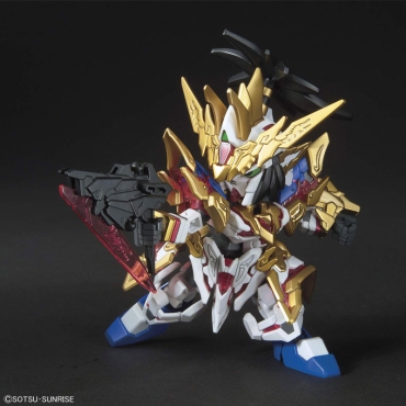 (SD) Gundam Model Kit Екшън Фигурка - Sangoku Soketsuden Liu Bei Unicorn Gundam 1/144