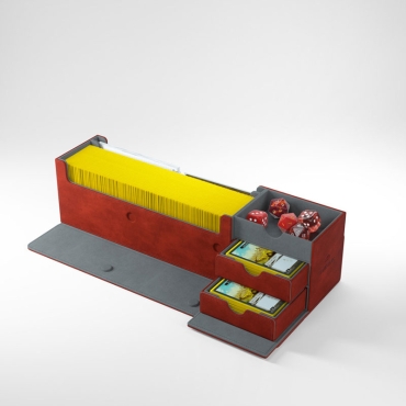 Gamegenic - Card's Lair 400+ (EXCLUSIVE LINE) - Кутия за съхранение - Червена