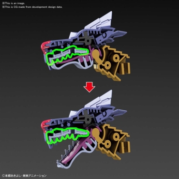 Gundam Model Kit Digimon Екшън Фигурка -  Figure Rise Digimon Metal Garurumon Amplified