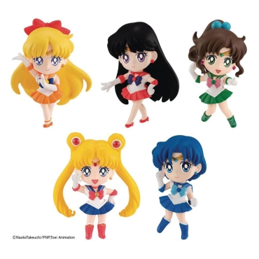 Sailor Moon ChibiMasters Колекционерска Фигурка - Sailor Moon, Mercury, Mars, Jupiter, Venus