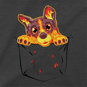 World of Warcraft: Тениска - Molten Corgi In My Pocket