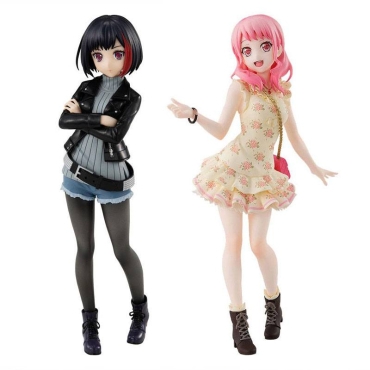 HOBBY COMBO: BanG Dream! Girls Band Party! Pop Up Parade PVC Statue Ran Mitake 17 cm + Aya Maruyama