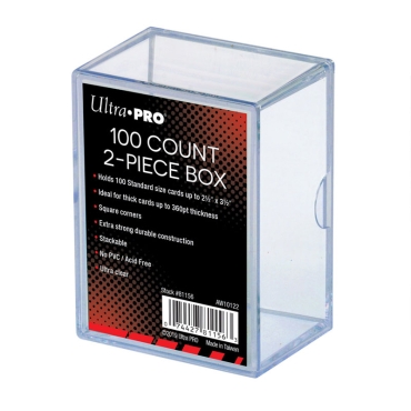 UP - Кутия за Съхранение на 100 карти - прозрачна