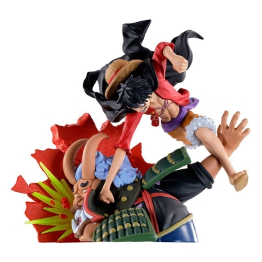 One Piece Log Box Trading Figure 8 cm Re: Birth Wanokuni Vol. 3 Assortment - Luffy, Zoro, Shanks & Oden