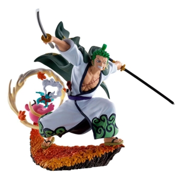 One Piece Log Box Trading Figure 8 cm Re: Birth Wanokuni Vol. 3 Assortment - Luffy, Zoro, Shanks & Oden